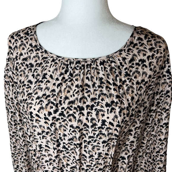 Rebecca Taylor Silk Leopard / Cheetah Print Dress - Size 12 - Picture 5 of 12